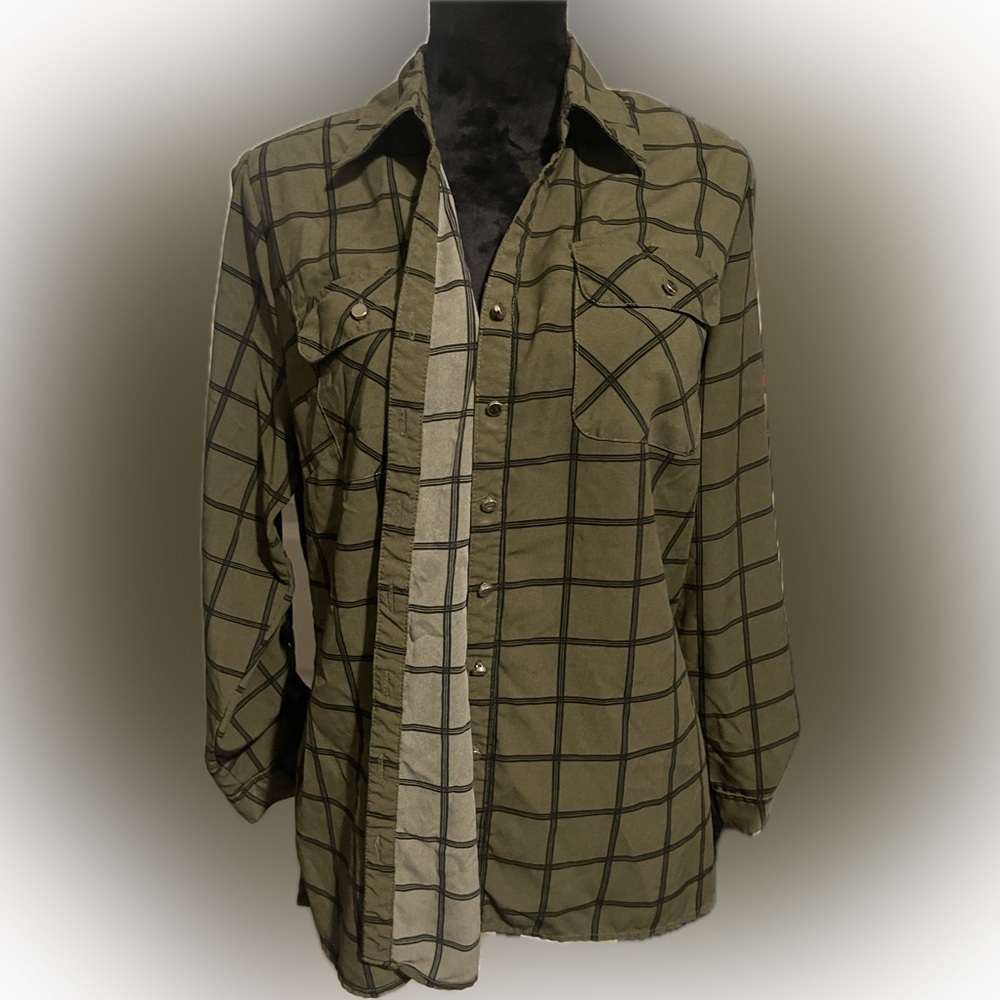 Army Green Button Up